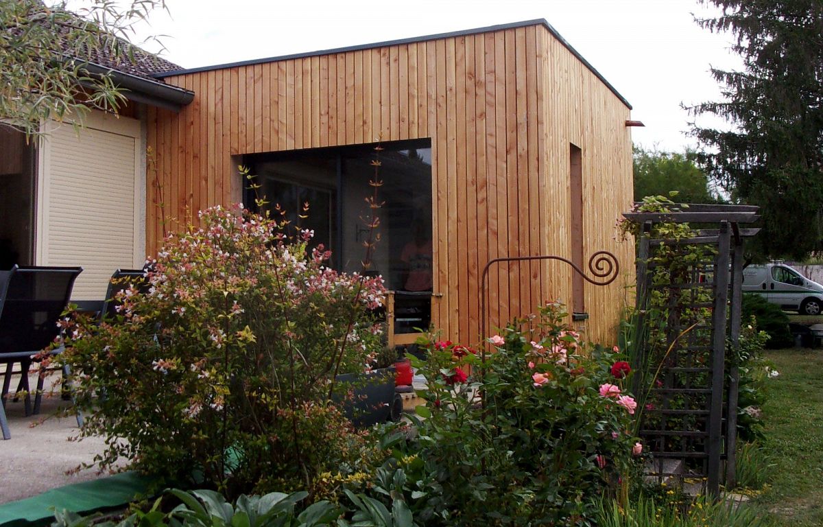 Réalisation d'une extension en structure bois à Saulon la Rue [3]