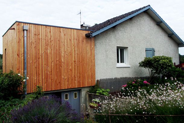 Réalisation d'une extension en structure bois à Saulon la Rue