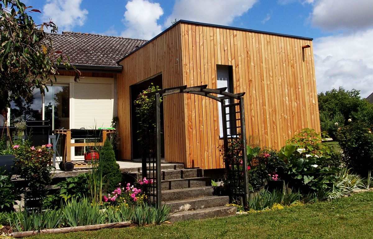 Réalisation d'une extension en structure bois à Saulon la Rue [1]
